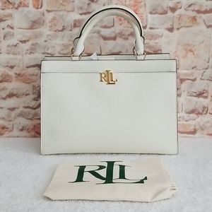 New Ralph Lauren Laine Leather Satchel